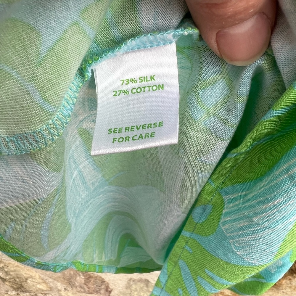 Lilly Pulitzer Twyla Jersey Limeade Love Me or Leaf Me Dress size medium - Picture 6 of 8